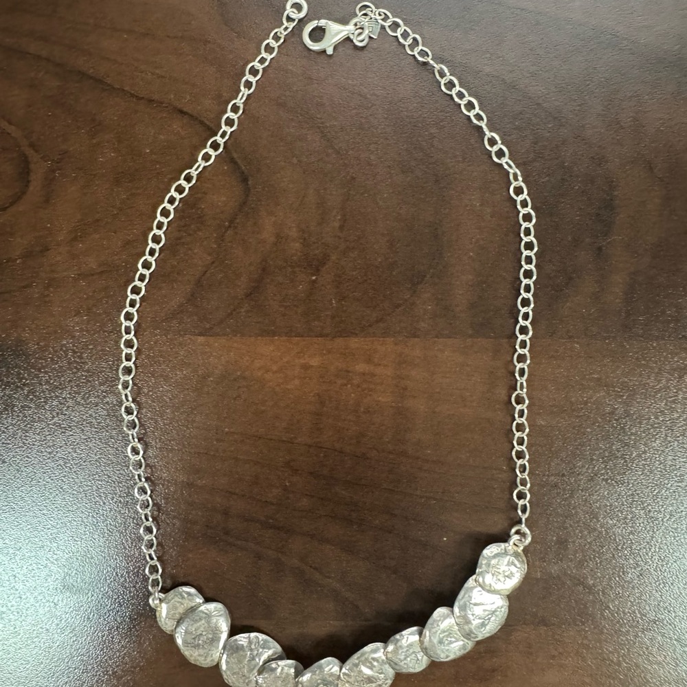 Silpada ‘Still Shining’ hammered disc necklace